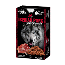 Натуральні ласощі для собак Alpha Spirit Snacks Iberian Pork напіввологі з іберійською свининою 80 г ( ALPHD110000845)