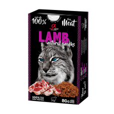 Натуральні ласощі для котів Alpha Spirit Snacks Lamb напіввологі з ягням 80 г (ALPHG110000245)