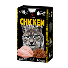Натуральное лакомство для котов Alpha Spirit Snacks Chicken полувлажные с курицей 80 г (ALPHG110000545)