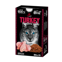 Натуральное лакомство для котов Alpha Spirit Snacks Turkey полувлажные с индейкой 80 г (ALPHG110000745)