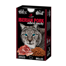 Натуральні ласощі для котів Alpha Spirit Snacks Iberian Pork напіввологі з іберійською свининою 80 г ( ALPHG110000845)