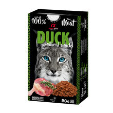 Натуральное лакомство для котов Alpha Spirit Snacks Duck полувлажные с уткой 80 г (ALPGD110000645)