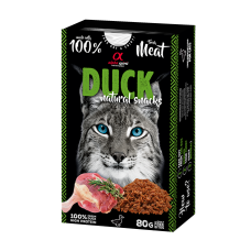 Натуральні ласощі для котів Alpha Spirit Snacks Duck напіввологі з качкою 80 г (ALPHG110000645)