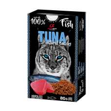 Натуральні ласощі для котів Alpha Spirit Snacks Tuna напіввологі з тунцем 80 г ( ALPHD110001345)