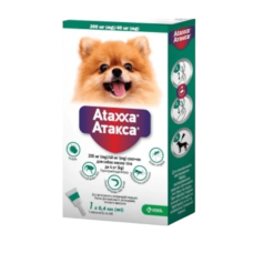 Ataxxa by KRKA - Атакса краплі від бліх, кліщів і комарів для собак, до 4кг