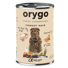Повнораціонний вологий корм Orygo Turkey Pate з індичкою та гарбузом для дорослих собак 400 г (ORYGD060009012)