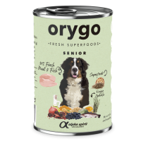 Повнораціонний вологий корм Orygo Senior Pate з куркою і нутом для дорослих старіючих собак 400 г (ORYGD060510012)