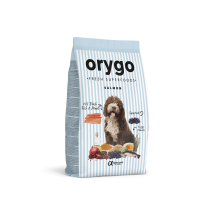 Корм для взрослых собак ORYGO Salmon с лососем и черникой полувлажный 8 кг (ORYGD030000947)