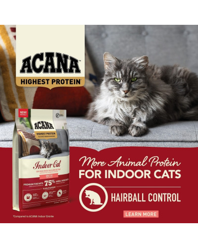Сухий корм для домашніх котів Acana Highest Protein Indoor Recipe Cat 4,5 кг (а72398)