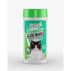 Серветки для кішок Espree Silky Cat Aloe Wipes для для грумінгу 50 шт (E01421)