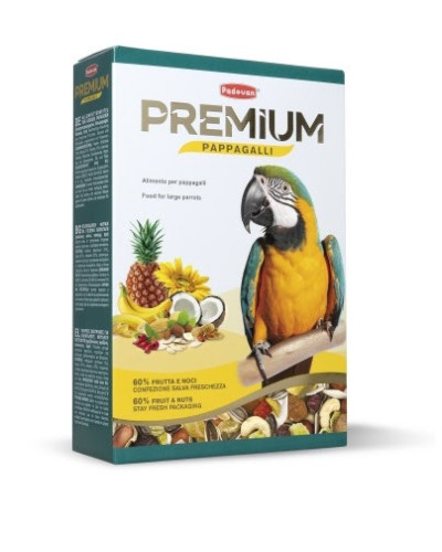 Повсякденний корм для великих папуг Padovan Premium Pappagalli 500 г (PP00728)