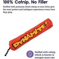 Іграшка для котів Catstages Green Magic Dynamite Stick Динаміт з котячою м'ятою 3х3х17 см (pt651)