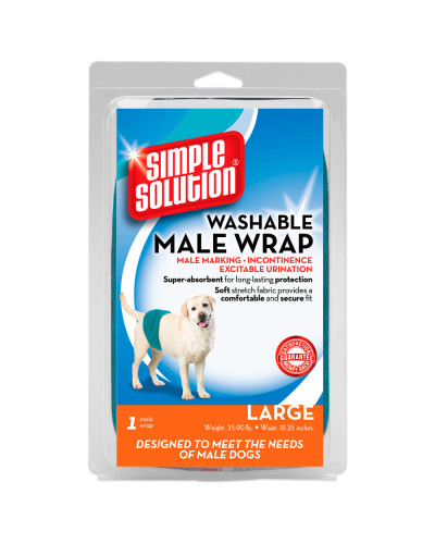 Гігієнічна підкладка-протектор для тварин Simple Solution WASHABLE MALE WRAP великих порід L (ss11242)
