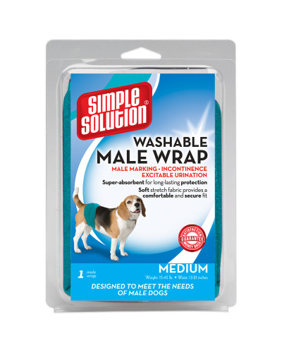 Гігієнічна підкладка-протектор для тварин Simple Solution WASHABLE MALE WRAP середніх порід M (ss11241)
