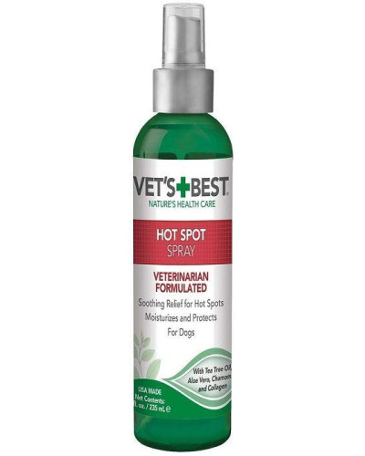 Спрей Vet's Best Hot Spot Spray для собак проти свербежу, сухості та подразнення шкіри, 236 мл (vb10007)