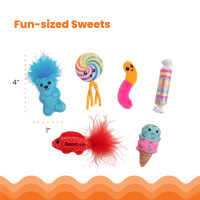 Набір іграшок для котів Catstages Kitty Sweet Treats Toys з кошачою м'ятою 6 шт 10х2,5см (pt70915)