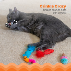 Набір іграшок для котів Catstages Kitty Sweet Treats Toys з кошачою м'ятою 6 шт 10х2,5см (pt70915)