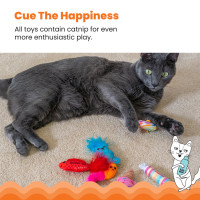Набір іграшок для котів Catstages Kitty Sweet Treats Toys з кошачою м'ятою 6 шт 10х2,5см (pt70915)
