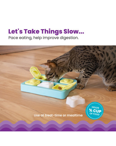 Іграшка для котів Nina Ottosson Catstages Kitty Cube Puzzle (Пазли) інтерактивна 2 рівень складності 22,1х16,8 см (no71456)