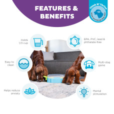 Іграшка для собак Nina Ottosson Paw N' Play Dog Puzzle Пазли інтерактивна 2 рівень 40х11см (no71543)