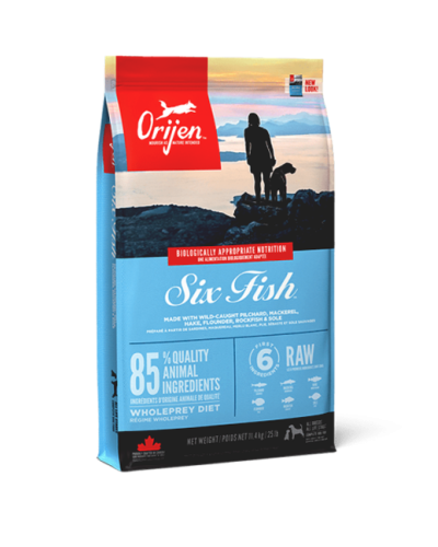 Сухий корм для собак усіх порід та всіх стадій життя Orijen 6 Fish Dog 11,4 кг (o18312)