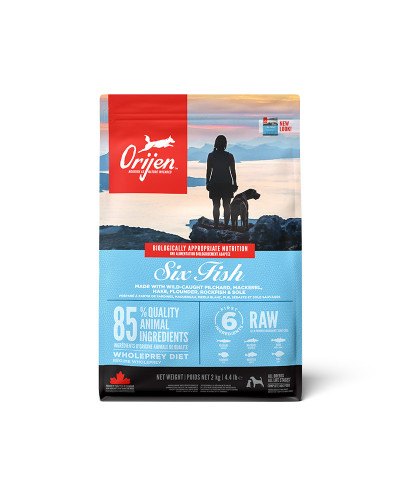 Сухой корм для собак всех пород и всех стадий жизни Orijen 6 Fish Dog 2 кг (o18320)