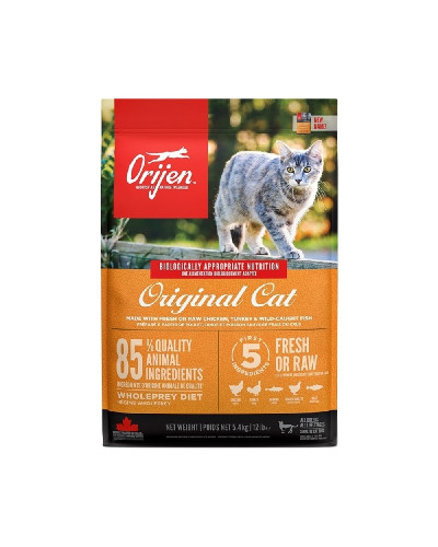 Сухой корм для котов всех пород и всех стадий жизни Orijen ORIGINAL CAT 5,4 кг (o28054)