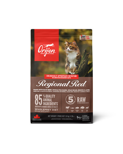 Сухой корм для котов всех пород и всех стадий жизни Orijen Regional Red Cat 1,8 кг (o28218)