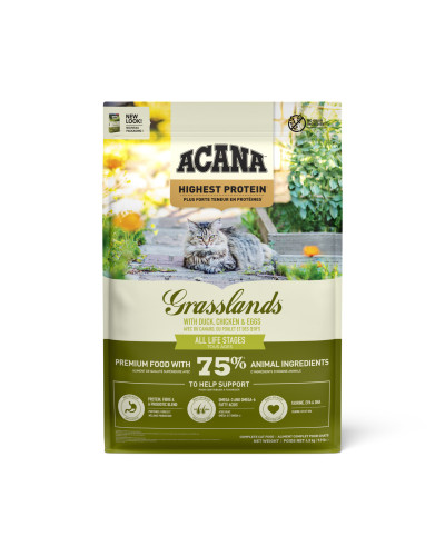 Сухой корм для котов всех пород и стадий жизни ACANA Grasslands Cat 4,5 кг (a71472)