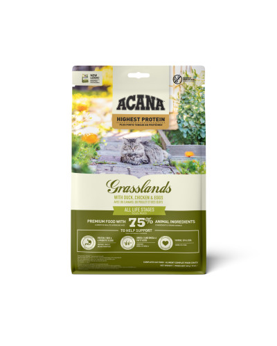 Сухой корм для котов всех пород и стадий жизни ACANA Grasslands Cat 340 г (a64234)