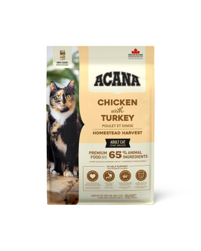 Сухий корм для дорослих котів ACANA Homestead Harvest Cat Фермерський урожай 4,5 кг (а71437)