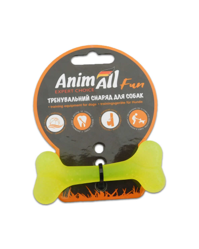 AnimAll Фан 88101 Кость 8 см желтая