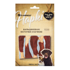 Flamingo Кальциновані кісточки з качкою для собак 75 GR
