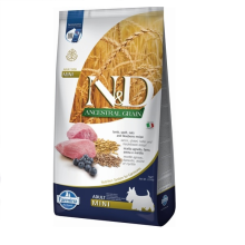 Сухой корм для собак  мелких пород Farmina N&D Low Grain LAMB & BLUEBERRY ADULT MINI 7 kg 35097