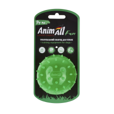 AnimAll Fun м'яч шипований з пищалкою 75 мм зелений