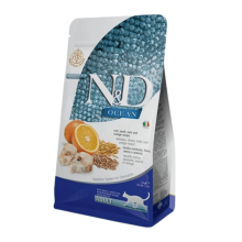 Сухий корм для котів Farmina N&D Low Grain Ocean ADULT з тріскою та апельсином 10 kg 36889