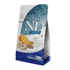 Сухой корм для кошек Farmina N&D Low Grain Ocean ADULT с треской и апельсином 10 kg 36889