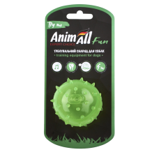 AnimAll Fun м'яч шипований з пищалкою 65 мм зелений