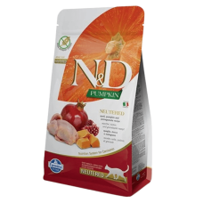 Сухой корм для стерилизованных кошек N&D Grain PUMPKIN QUAIL & POMEGRANATE NEUTERED ADULT с перепелом и тыквой 300 gr 35370