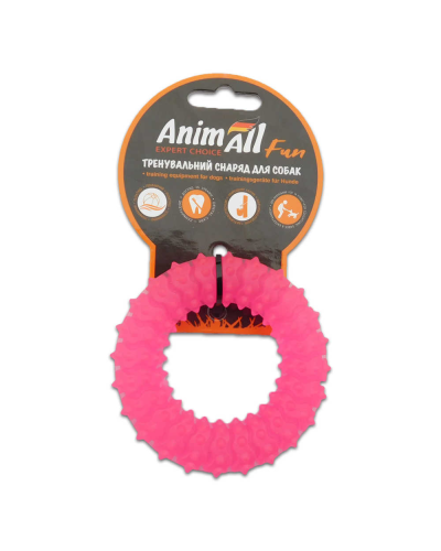 AnimAll Фан 88163 кольцо с шипами 9 см коралловое