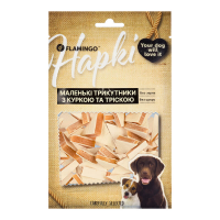Flamingo Маленькие треугольники с курицей и щепкой для собак 75 GR