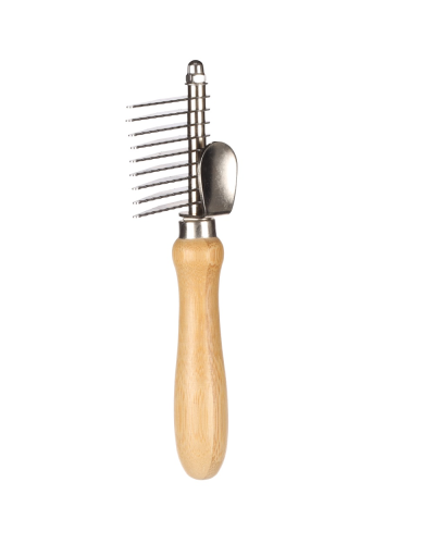 Flamingo 523064 Расческа BAMBOO для распутывания шерсти для собак, зубов 9шт|18х6см