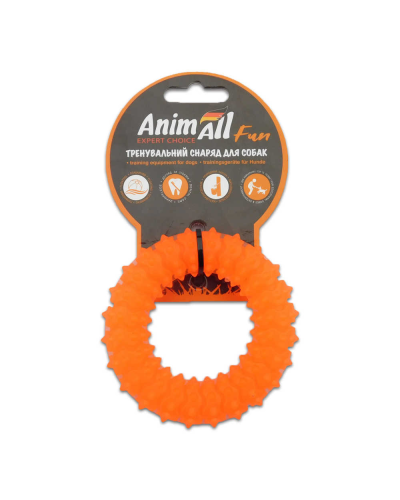AnimAll Фан 88162 кольцо с шипами 9 см оранжевое