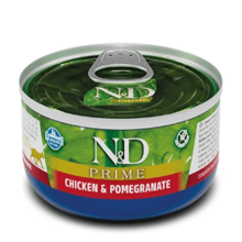 Влажный корм для кошек Farmina N&D Grain Free PRIME CHICKEN ADULT с курицей, гранатом 70 г 02055