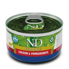 Влажный корм для кошек Farmina N&D Grain Free PRIME CHICKEN ADULT с курицей, гранатом 70 г 02055