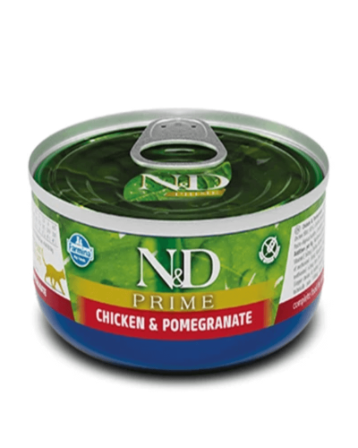 Вологий корм для котів Farmina N&D Grain Free PRIME CHICKEN ADULT з куркою, гранатом 70 г 02055