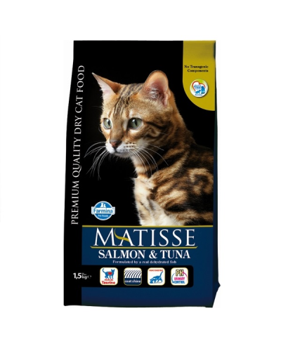 Сухой корм для кошек Farmina MATISSE SALMON & TUNA с лососем и тунцом 1,5 кг.32096