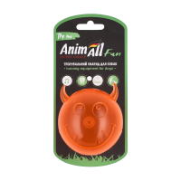 AnimAll Fun мяч чертик с пищалкой 75 мм оранжевый