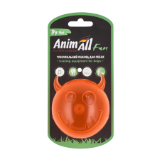 AnimAll Fun м'яч чортик з пищалкою 75 мм помаранчевий