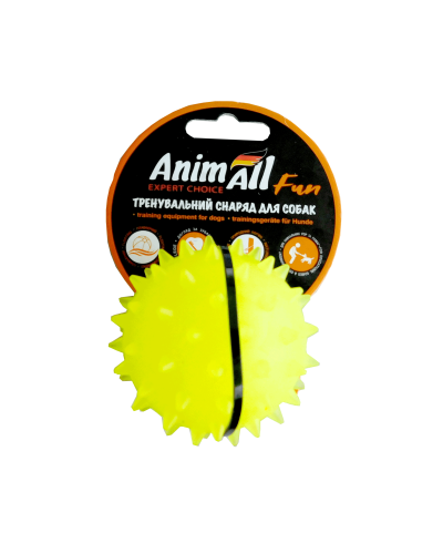 AnimAll Фан мяч каштан 7 см желтый